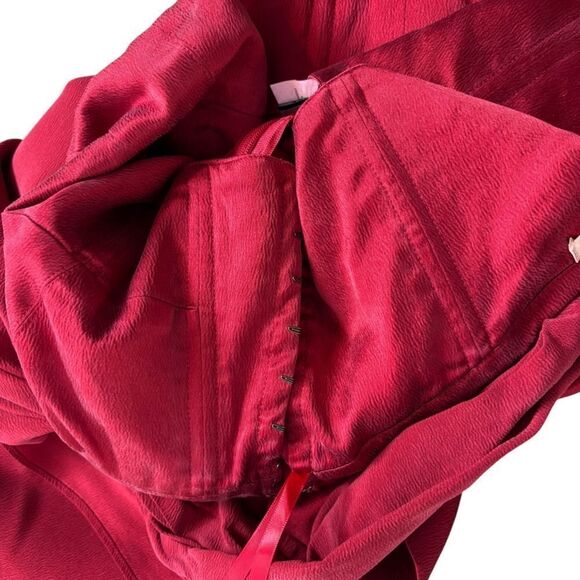 Diane Von Furstenberg Valetta Red Silk Blend Mini Dress One Shoulder Size 2 - Picture 7 of 16